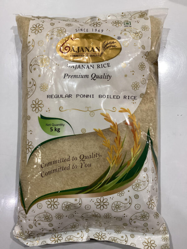 Gajanan Ponni Boiled Rice 5kg